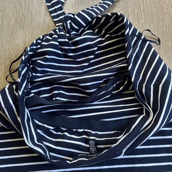 Jones New York Signature Striped Halter Top - Picture 5 of 7